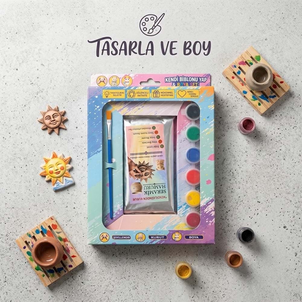 SEREMİK KENDİ BİBLONU YAP BOYAMA SETİ