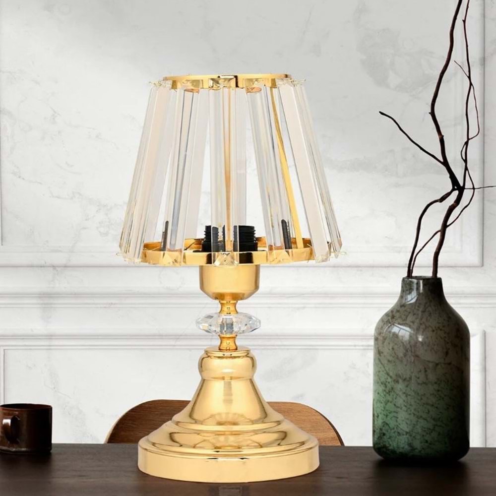 SWORD KRİSTAL ABAJUR ALTIN