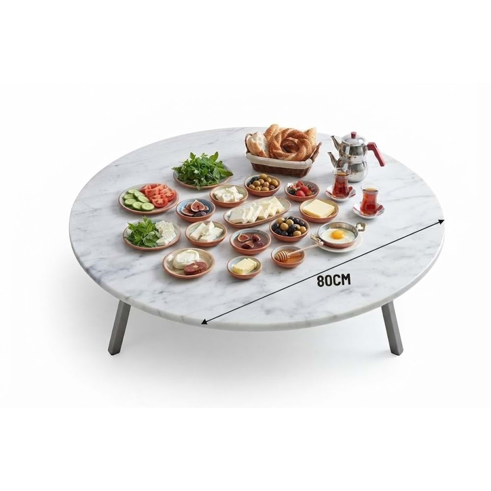 Alesta Life 80 Cm Katlanır Hibrit Sunta Lam Sofra