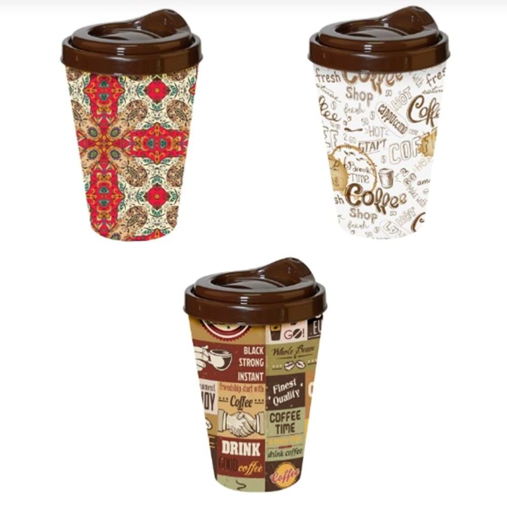 HEREVİN KAPAKLI KAHVE BARDAĞI 470CC.