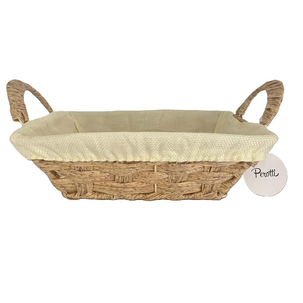 PEROTTİ DİKDÖRTGEN EKMEK SEPETİ KREM