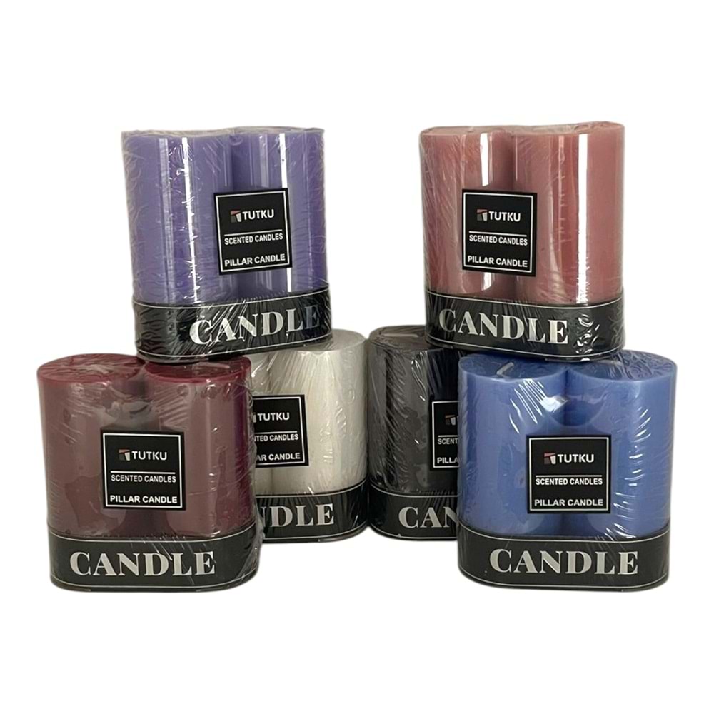 TUTKU 2 Lİ ORTA BATON MUM PKT:*6 / *48