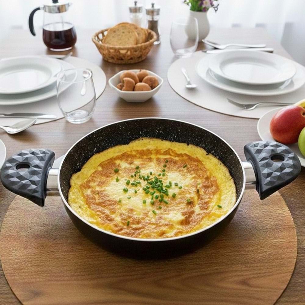 AZRA DİAMOND ÇİFT KULP TAVA 18NO