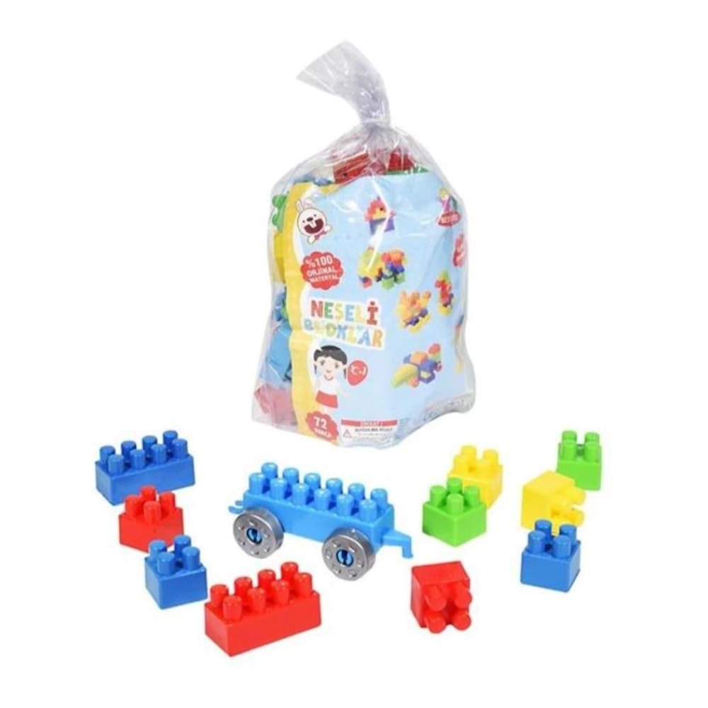 BEST TOYS 72 PARÇA NEŞELİ BLOK OYUNCAK