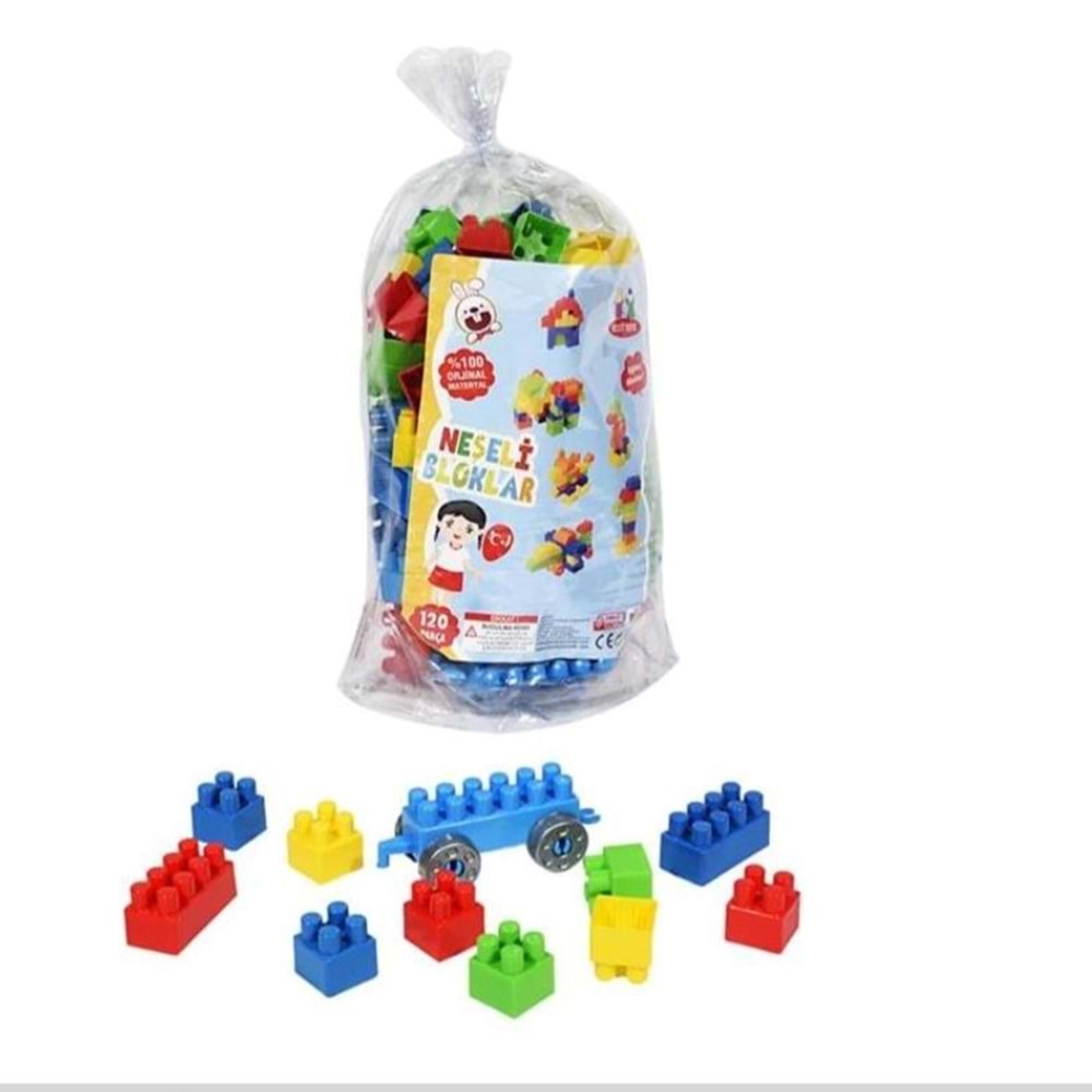 BEST TOYS 120 PARÇA NEŞELİ BLOK OYUNCAK
