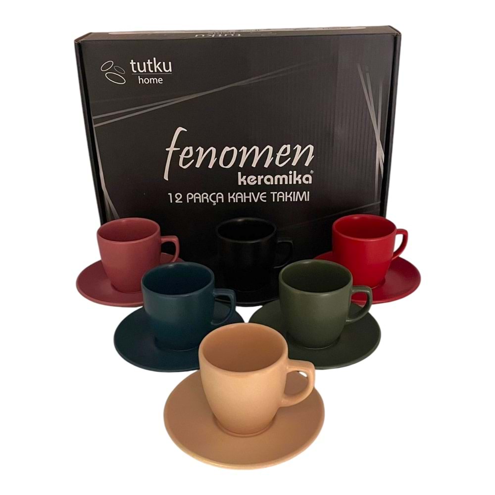 TUTKU MAGİC KAHVE TAKIMI 12 PARÇA MAT *12*