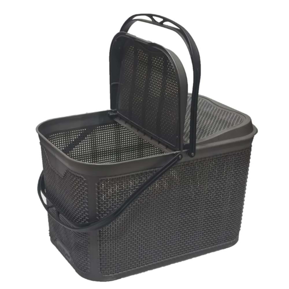 JUTE PİKNİK SEPETİ 26 LT (L.FÜME)