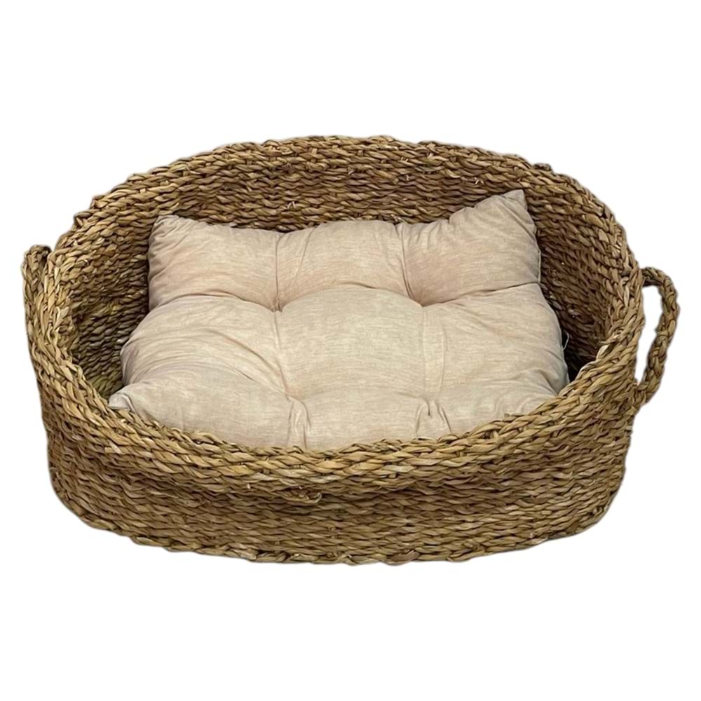 SD HASIR KEDİ YATAĞI 50X32X12CM