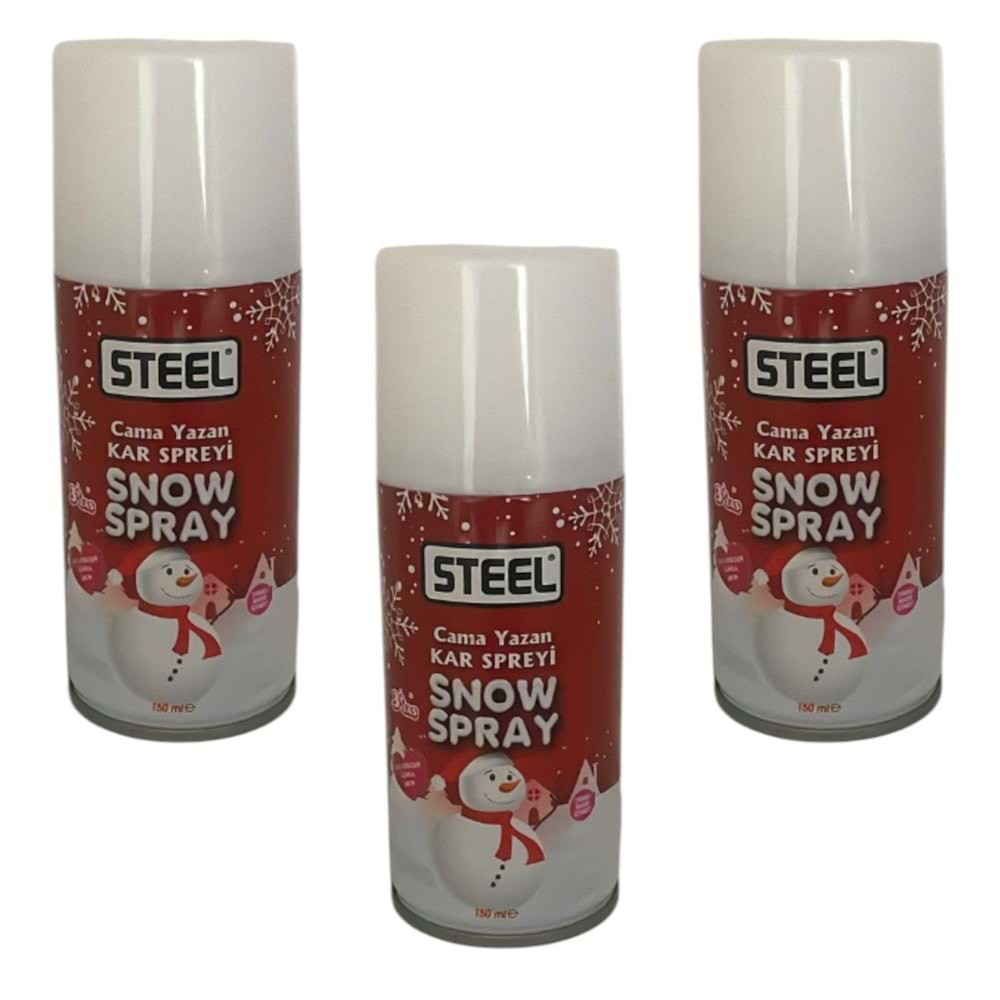STEEL CAMA YAZAN KAR SPREYİ 150 ML *12 / *72