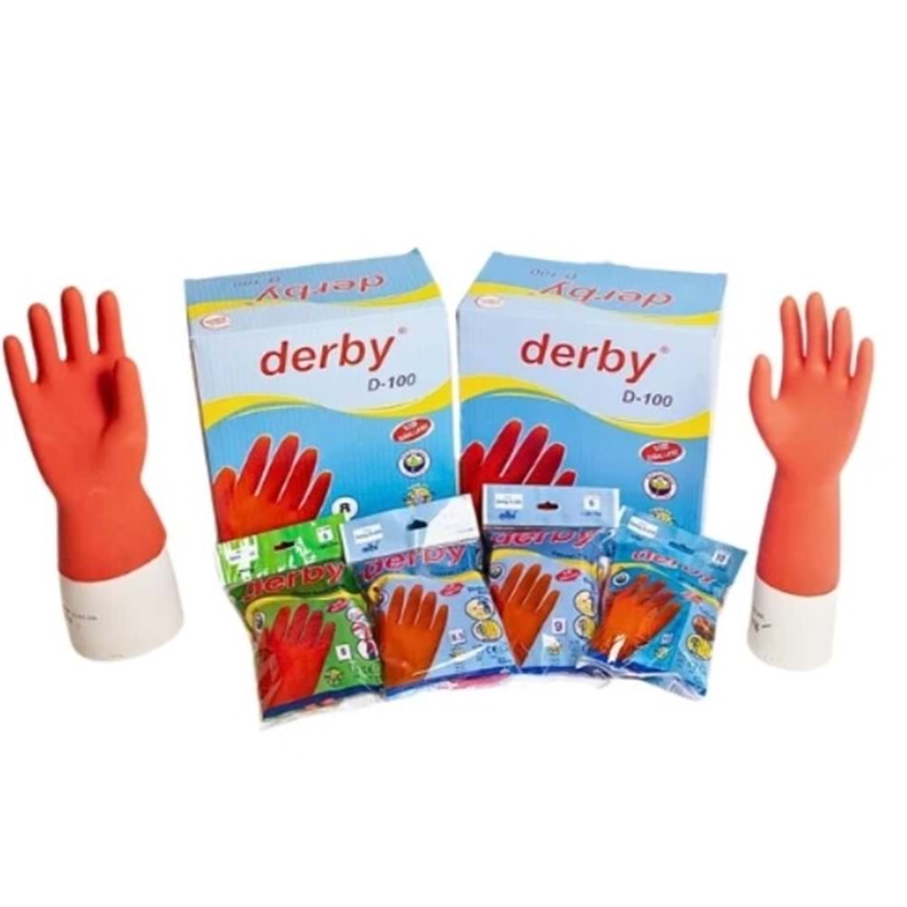 DERBY EKSTRA GÜÇLÜ BULAŞIK ELDİVENİ BEDEN 8 *30