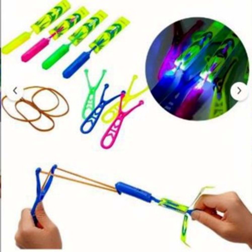 AKKUZU PLASTİK SAPAN IŞIKLI FIRFIR *50