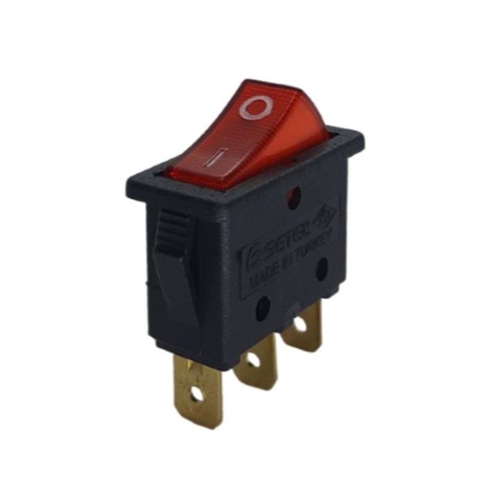 DİKDÖRTGEN IŞIKLI ÇITÇIT ELEKTRİK DEVRE DÜĞMESİ 100Lİ