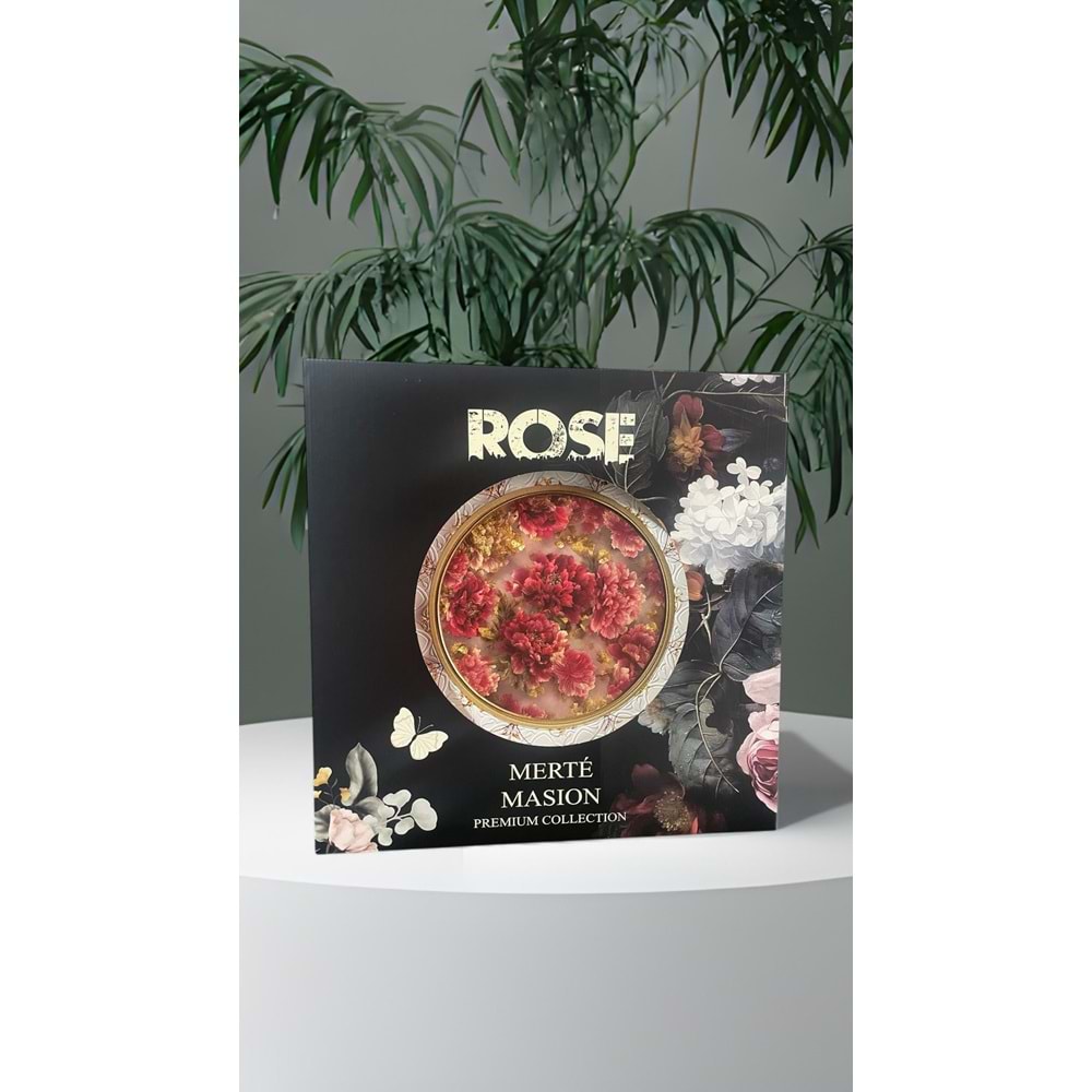 LÜX BEYAZ ROSE TEPSİ BÜYÜK BOY *12