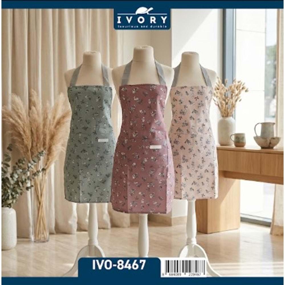 IVORY SU GEÇİRMEZ DESENLİ MUTFAK ÖNLÜĞÜ 12*
