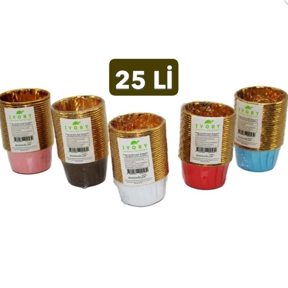 IVORY 25Lİ GOLD MUFFIN KEK KAPSÜLÜ 120*