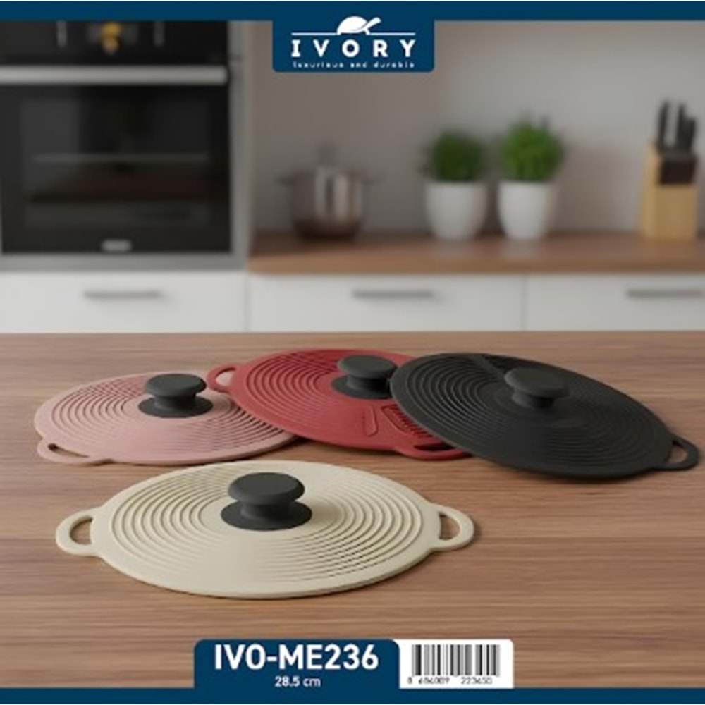 IVORY 28 CM SİLİKON TENCERE KAPAĞI 100*