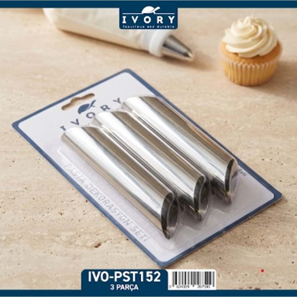 IVORY 3LÜ CANNOLİ KORNEO KALIBI 120*
