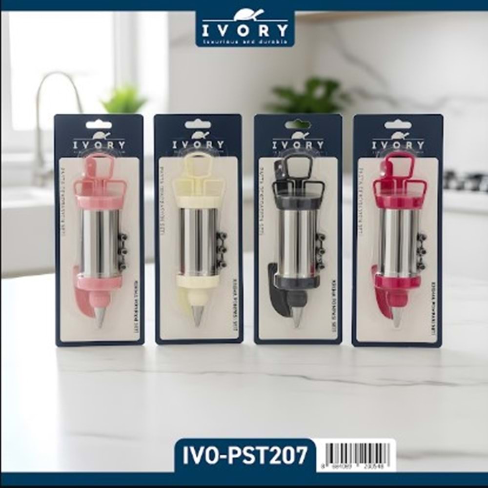IVORY ÇELİK KREMA POMPASI SETİ 72*