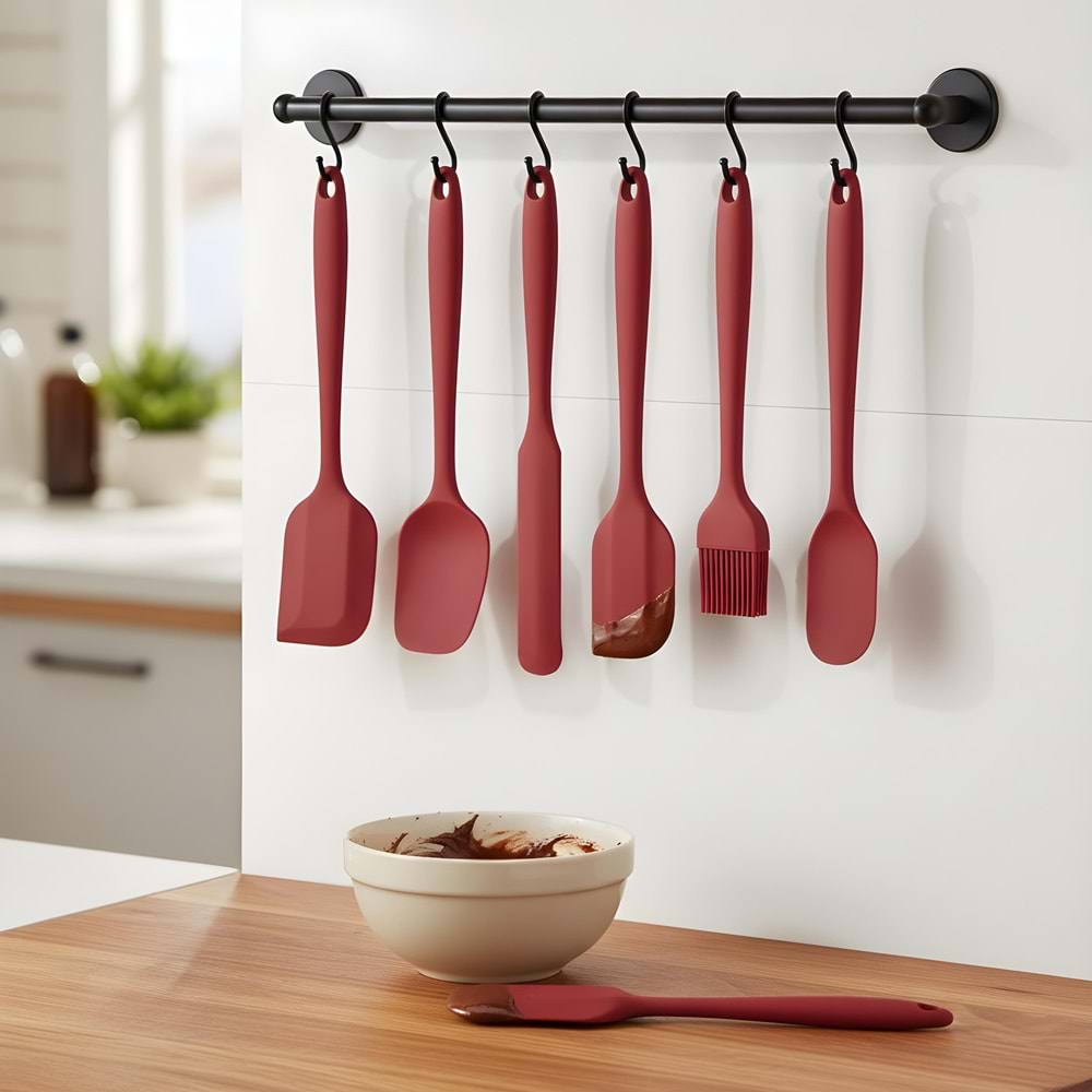 IVORY 6 PARÇA SİYAH RENK SİLİKON SET 65 Lİ KOLİ*