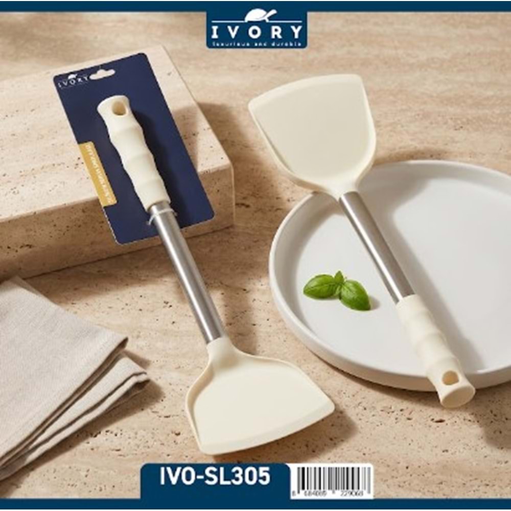 IVORY GOLD SERİSİ SİLİKON SERVİS SPATULASI 24*