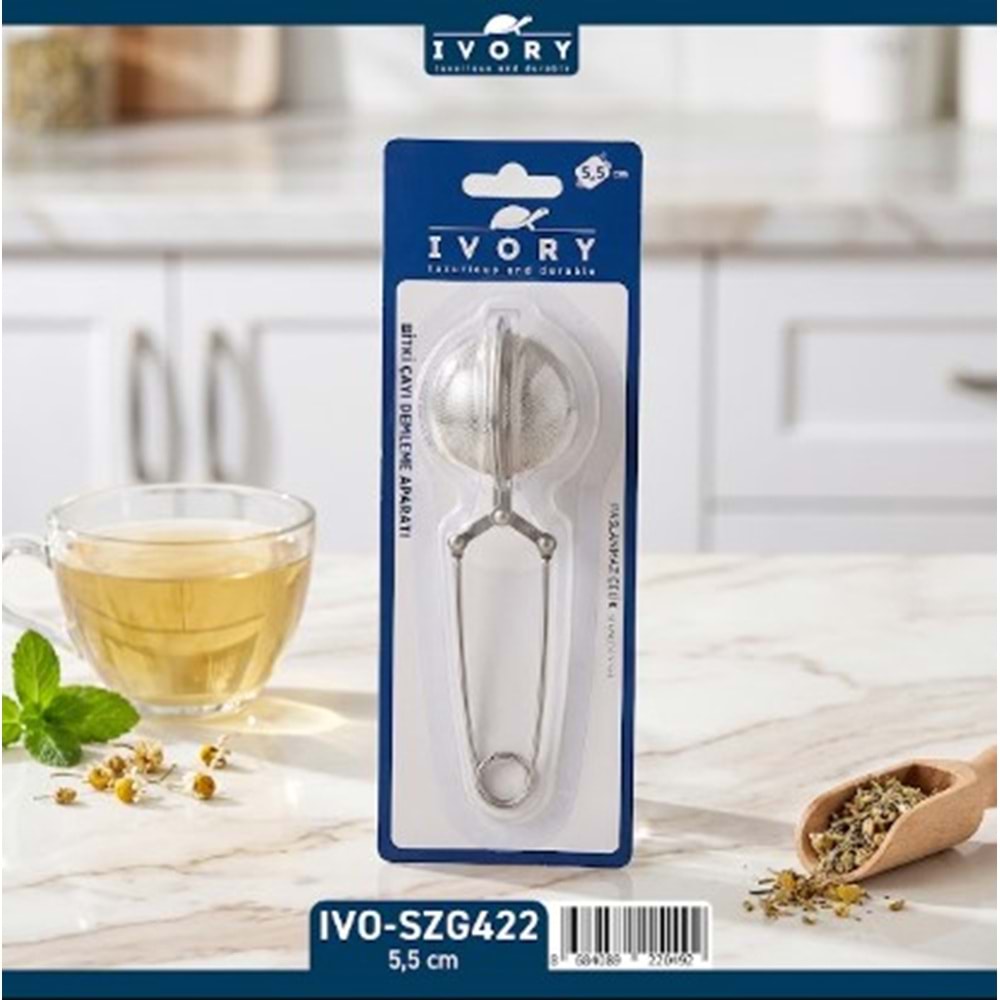 IVORY KARTELALI BİTKİ ÇAYI DEMLEME APARATI M 5,5CM 288*