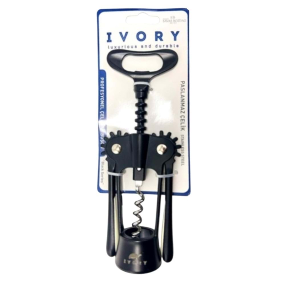 IVORY PROFESYONEL ÇELİK TİRBÜŞON SİYAH 72*