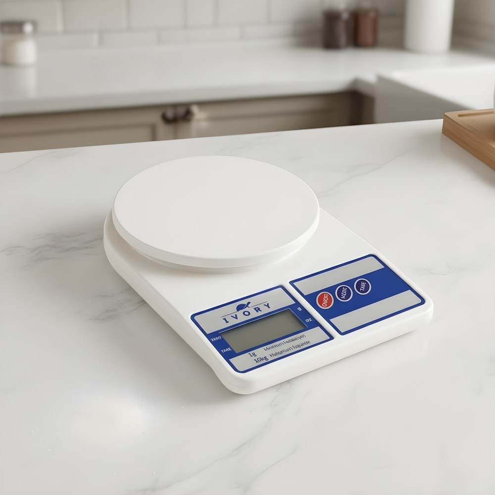 IVORY 10 KG DİJİTAL MUTFAK TERAZİSİ 40*