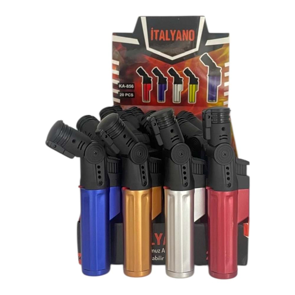 İTALYANO MAT DÜZ RENK PÜRMÜZ TÜPLÜ ÇAKMAK *20 / *400