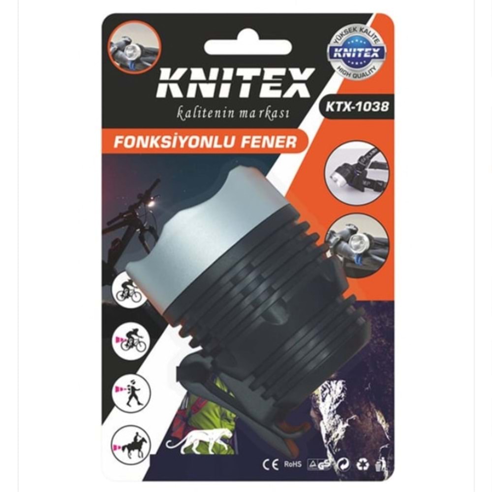 KNİTEX FONKSİYONLU BİSİKLET FENERİ