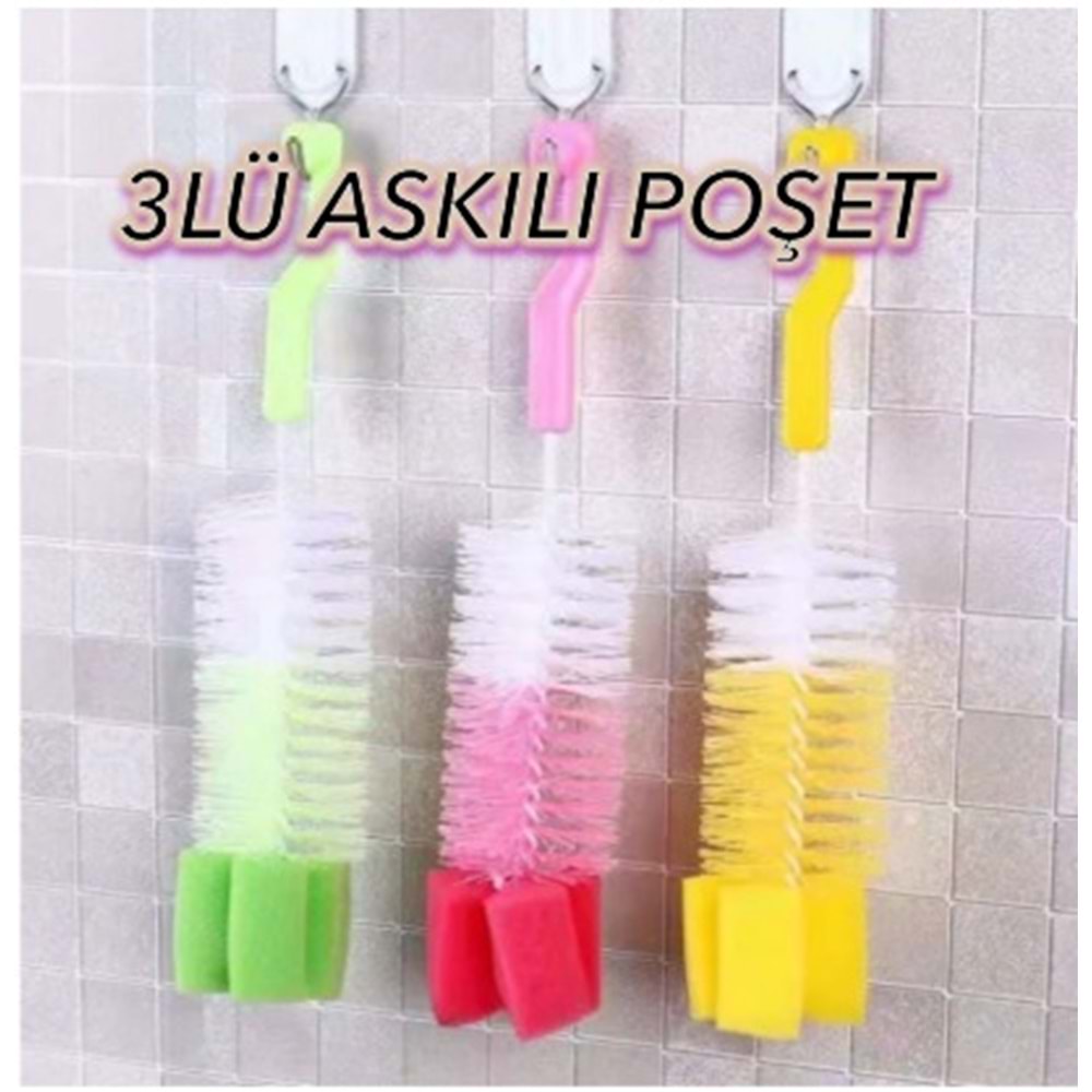 XIBEİ BİBERON/ŞİŞE FIRÇASI 3 LÜ PAKET