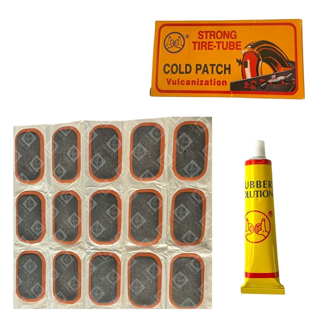 STRONG TIRE-TUBE COLD PATCH 24LÜ LASTİK YAMASI BİSİKLET YAMASI 10*