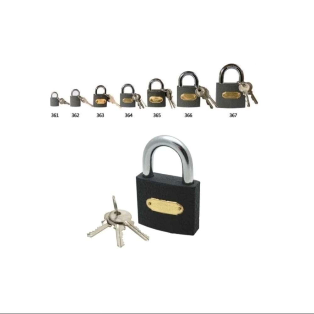 TRI-MAX ASMA KİLİT GRİ 50MM