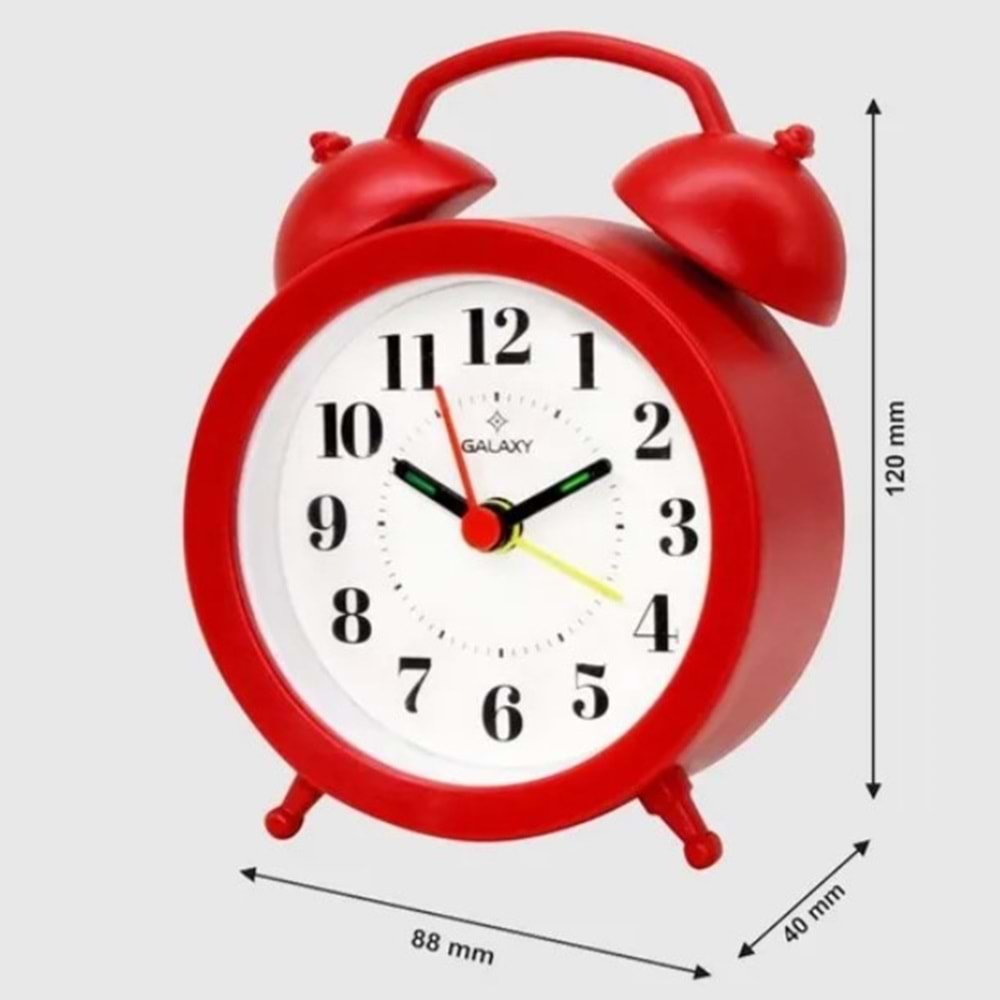 GALAXY ALARMLI MASA SAATİ ORTA BOY