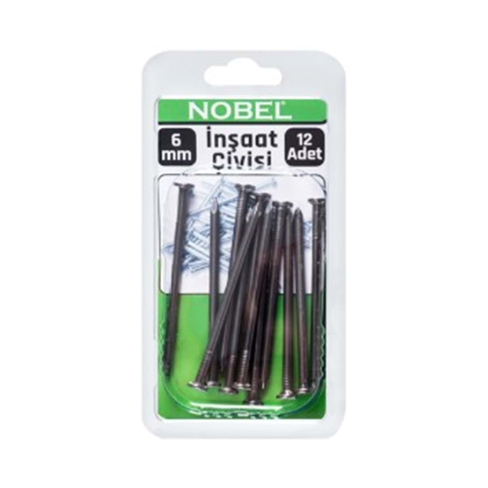 NOBEL FIX İNŞAAT ÇİVİSİ 6 CM 12 Lİ 12*