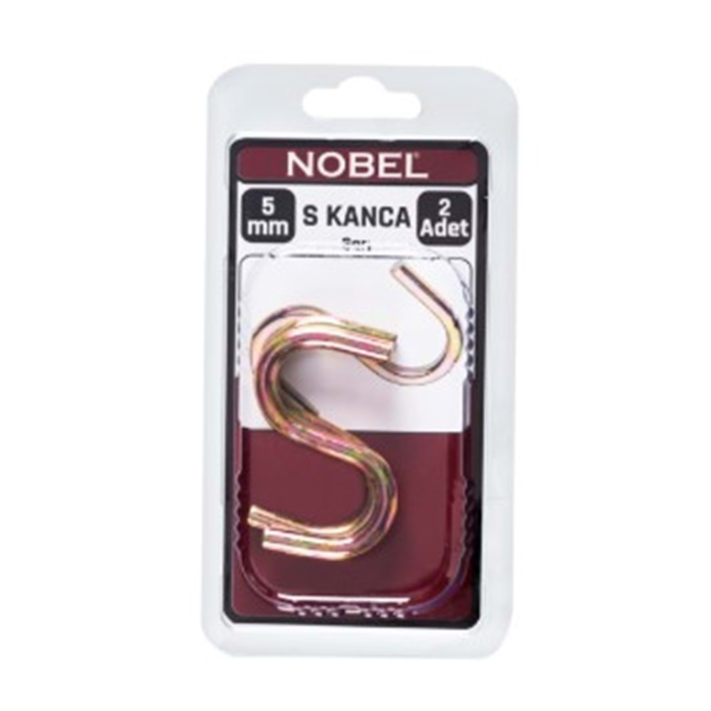 NOBEL FIX S KANCA BÜYÜK SARI 5 MM 2 Lİ
