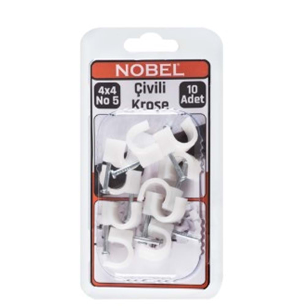 NOBEL FIX ÇİVİLİ KROŞE 4X4 NO-5 10 LU