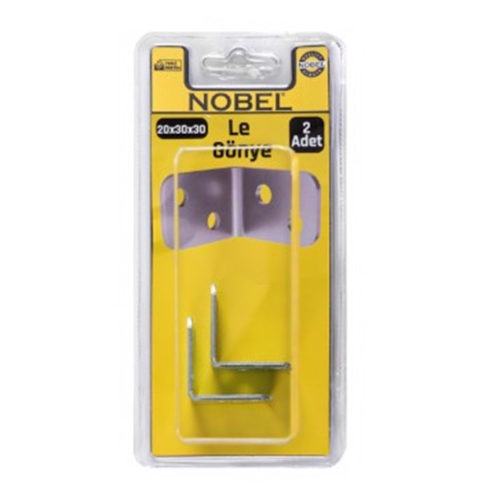 NOBEL FIX LE GÖNYE 20X30X30 (2MM) 2 Lİ 12*