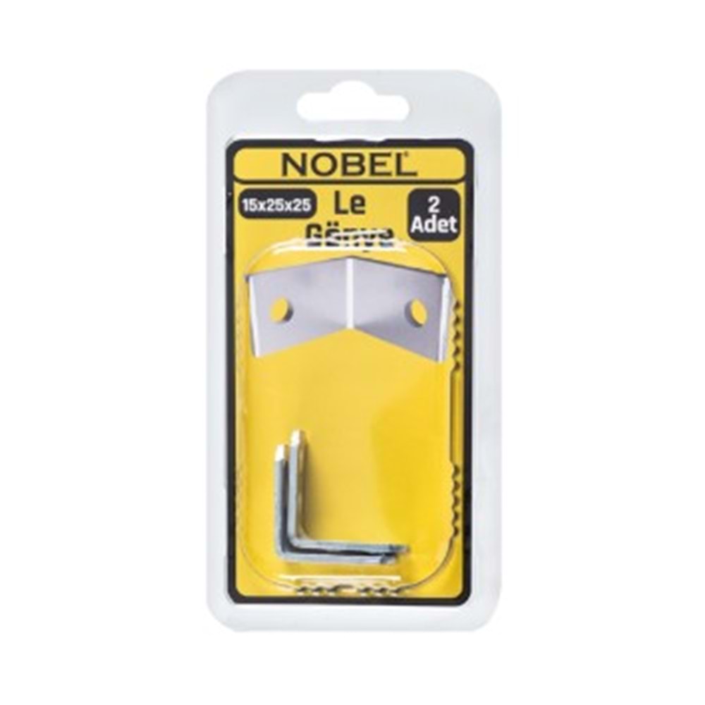 NOBEL FIX LE GÖNYE 15x25X25 (2MM) 2 Lİ 12*