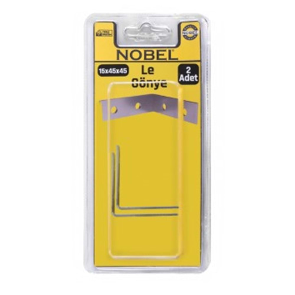 NOBEL FIX LE GÖNYE 15x45X45 (2MM) 2 Lİ