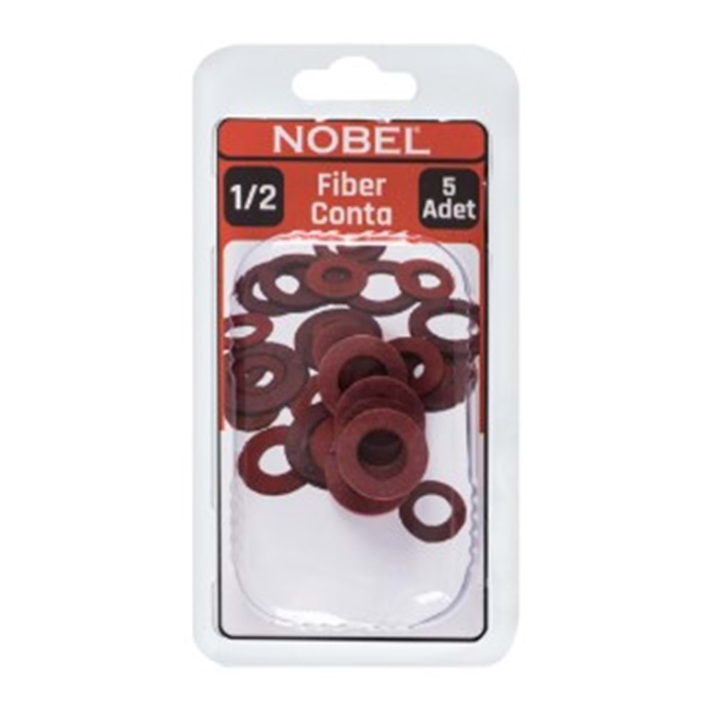 NOBEL FIX FİBER CONTA PVC 1/2 5 Lİ 12*