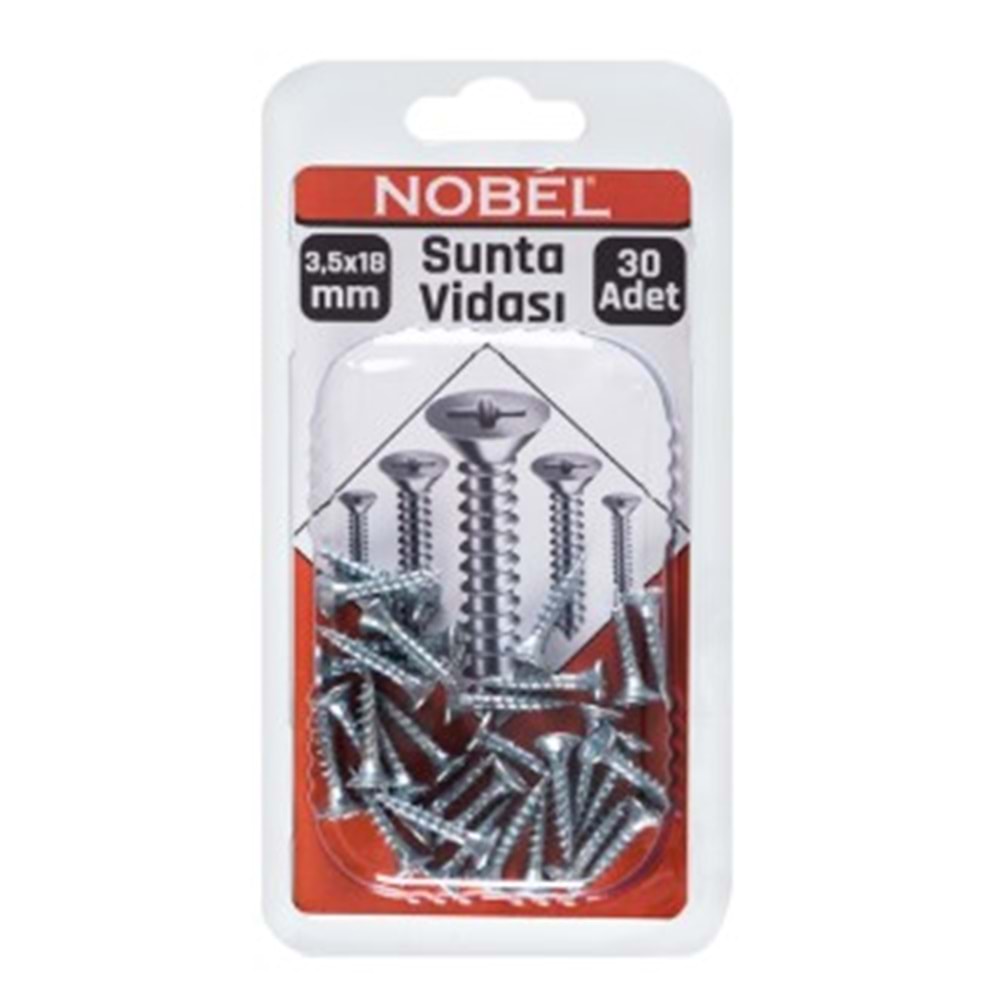 NOBEL FIX SUNTA VİDASI YHB 3,5 X 18 MM 30 LU 12*