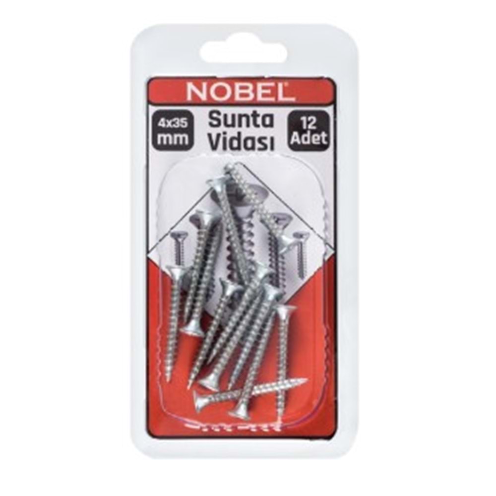 NOBEL FIX SUNTA VİDASI YHB 4 X 35 MM 12 Lİ 12*