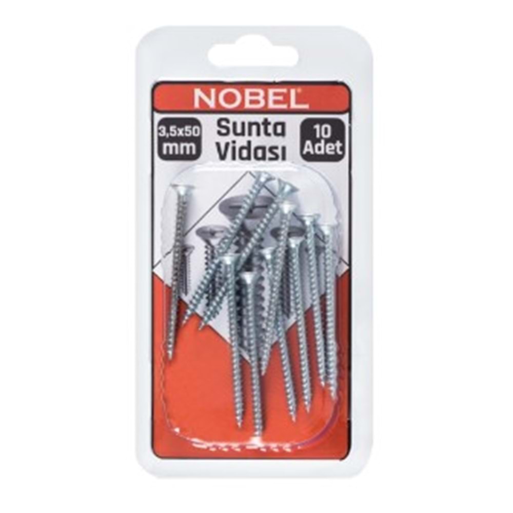NOBEL FIX SUNTA VİDASI YHB 3,5 x 50 MM 10 LU 12*