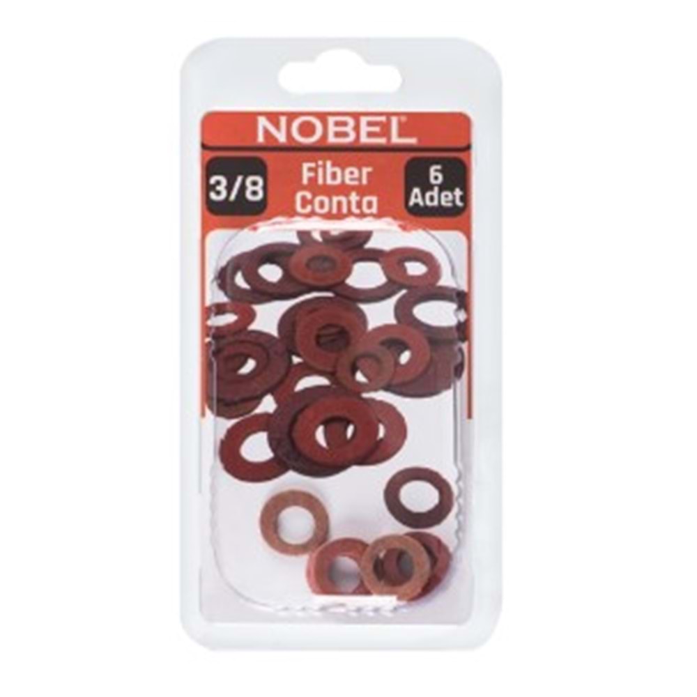 NOBEL FIX FİBER CONTA PVC 3/8 6 Lİ