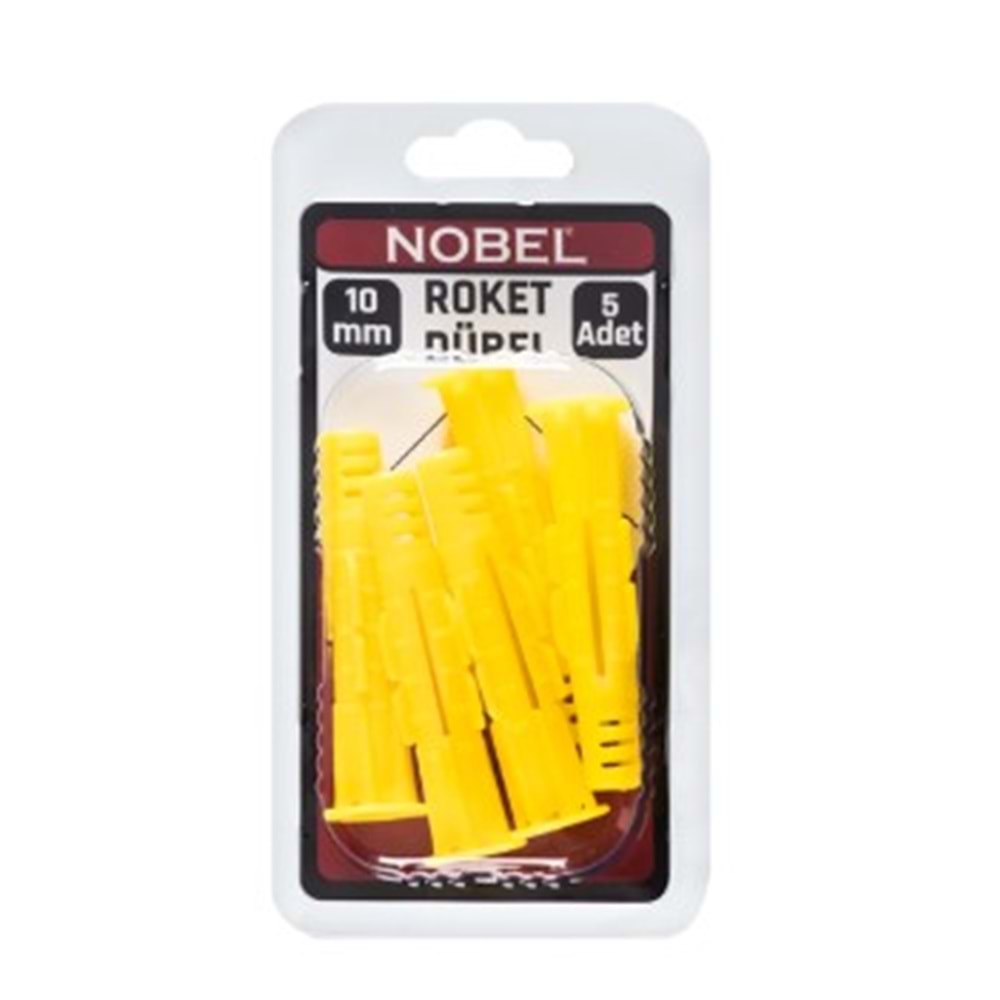 NOBEL FIX ROKET DÜBEL SARI 10 MM 5 Lİ 12*