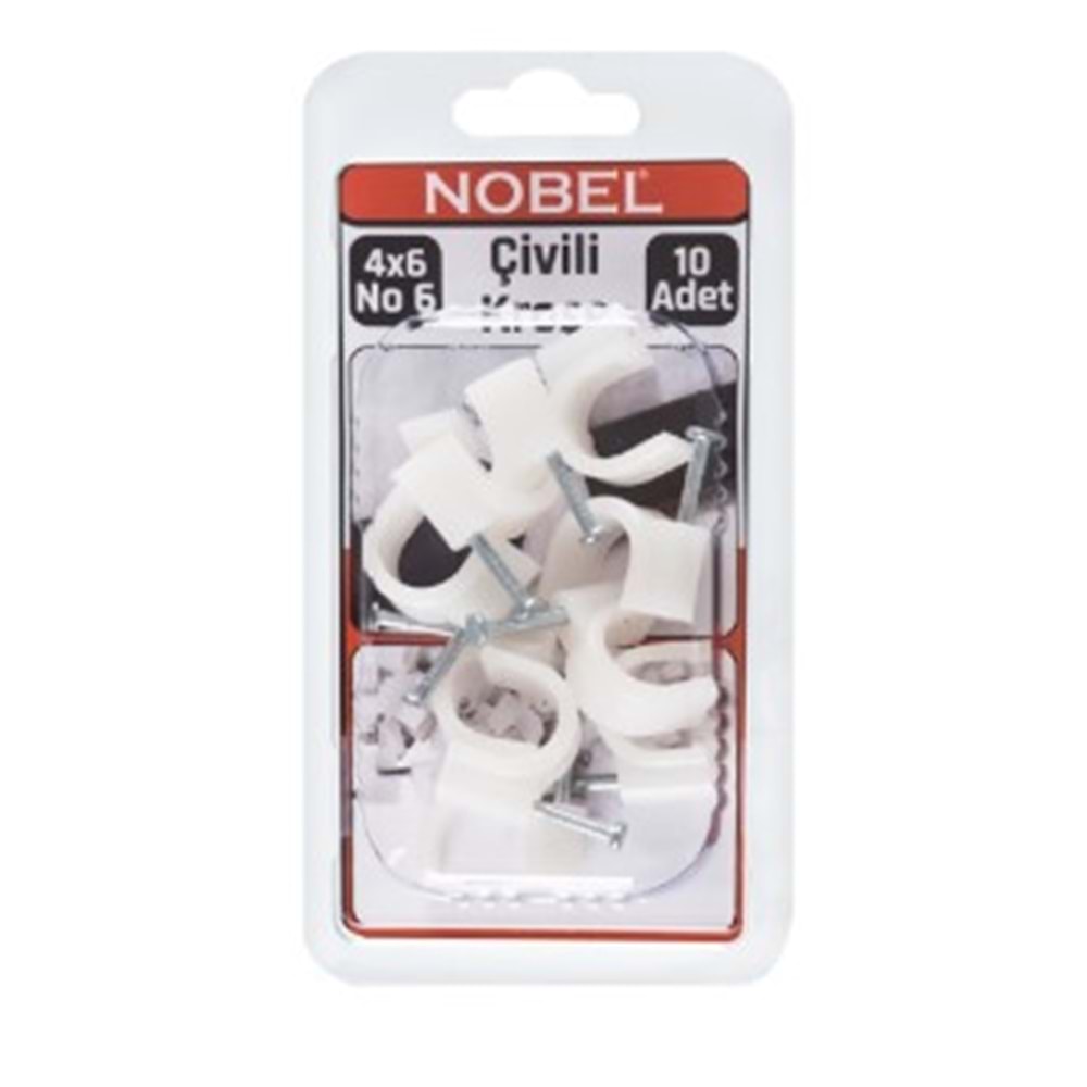 NOBEL FIX ÇİVİLİ KROŞE 4X6 NO-6 10 LU 12*