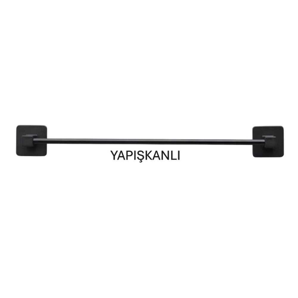 PRATİK YAPIŞKANLI SİYAH METAL HAVLULUK