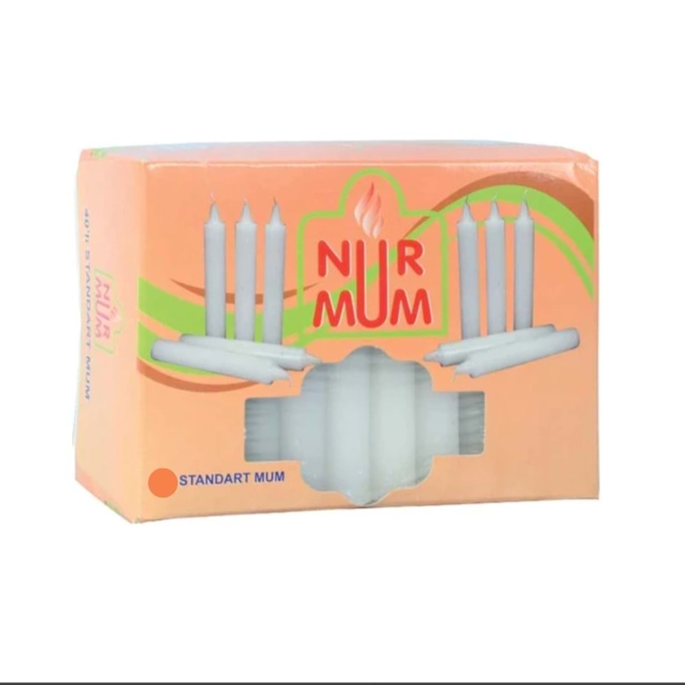 NUR MUM 20 Lİ EKONOMİK MUM BAKKAL MUMU
