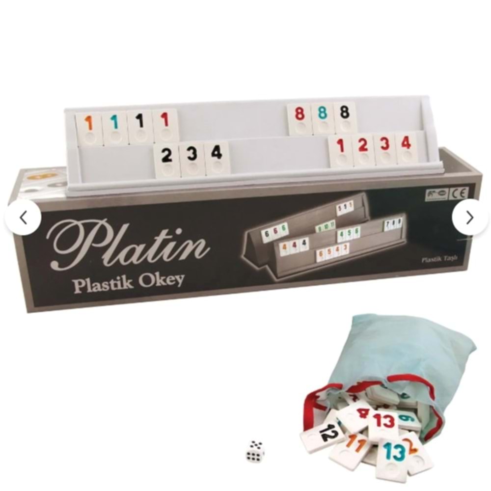 PLATİN PLASTİK OKEY TAKIMI