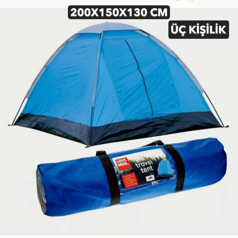 ÇADIR 200X150X130CM ÜÇ KİŞİLİK